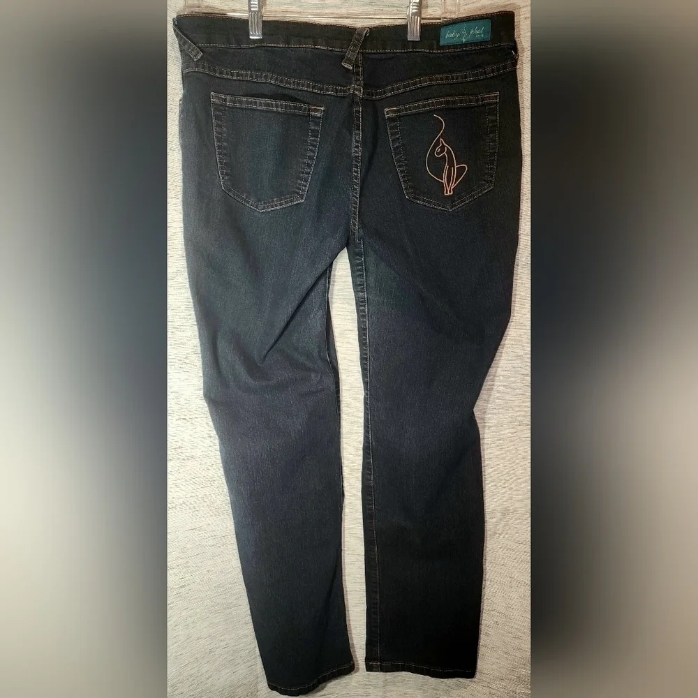 Baby Phat Vintage Dark Wash Size 9 Straight Leg Vintage
